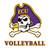 Jolly Roger Volleyball Decal