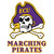 Jolly Roger Marching Pirates Decal