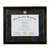 Ebony ECU Diploma Frame with Black Mat and Gold Medallion