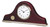 Rosewood ECU Mantle Clock