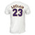 White No.23 LeClair ECU Baseball Tee