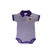 Purple and White Jolly Roger Polo Onesie