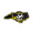 Jolly Roger Pirate State of Mind Label Pin