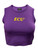 Hype & Vice Purple ECU Cropped High Neck Tank