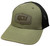 Olive Trucker Cap w/ Vault Grey Flying ECU Patch