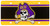 Black, Gold, & Purple License Plate w/ Jolly Roger
