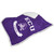 Purple and White and Printed Sherpa Blanket w/ ECU Pirates