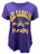 Purple Ladies ECU Tee Pirates with Jolly Roger Sleeve