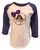 Youth Girls Size 4-6x 3/4 Sleeved Tee w/ Baseball