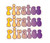 Groovy Repeating  Pirates 3.5in Decal