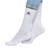 Ladies White Socks One-Size w/ Jolly Roger
