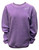 Purple Corded Oversized Sweatshirt w/ Pirates Stitched Near Neckline
