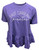 Purple East Carolina Pirates Top w/ Short Sleeves & Ruffled Bottom