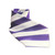 Purple and White Striped Tie