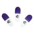 3 Pack White Jolly Roger Magnetic Clips