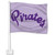 Powder Purple Car Flag w/ Pirates Script