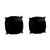 Black Stone Stud Earrings