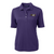 Purple Cutter & Buck Virtue Eco Pique Recycled Womens Pirate State of Mind Polo
