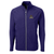 Purple Cutter & Buck Adapt Eco Knit Hybrid Recycled Mens Full Zip Jolly Roger Jacket