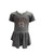 Gray Youth Pirates Peplum Tee