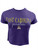 Ladies Purple East Carolina Pirates Cropped Tee