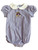 Infant Purple and White Gingham Jolly Roger Onesie