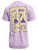 Lavender Go Pirates Yellow Stripes Tee