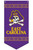 Purple East Carolina & Jolly Roger Vinyl Pennant