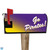Purple & Gold Ombre Dots "Go Pirates!" Magnetic Mailbox Cover