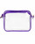 Purple Bridget Clear Stadium Purse