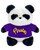 Chubby Wubby Panda with Purple Pirates Script Tee