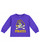 Toddler ImageOne Jolly Roger Pirates Purple Long-Sleeve Tee