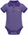 Infant Two Feet Ahead Jolly Roger Purple Striped Jersey Golf Onesie