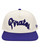 New Era Pirates Script Jolly Roger Purple Brim Ivory Snapback Hat