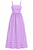 Ladies One Fashion Spaghetti Strap Purple Striped Lavender Maxi Sundress