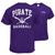 Purple Pirates Baseball Tee with Crossed Bats
