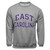Oxford Powerblend Purple & White East Carolina Arch Crew