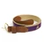 Purple Leather & Canvas Jolly Roger Belt