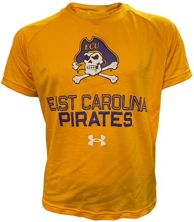 Champion Gold East Carolina Arch Jolly Roger Tee - University Book