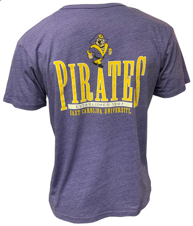 Purple Pirates Home Plate Baseball Tee