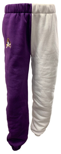 Purple & White Hype & Vice Sweatpants w/ Embroidered Jolly Roger