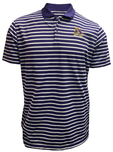 Purple and white hot sale striped polo shirt