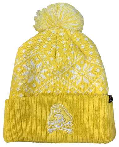 Pastel Yellow Beanie w/ Jolly Roger - University Book Exchange Pastel Yellow Beanie w/ Jolly Roger - University Book Exchange