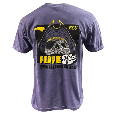 Purple East Carolina Purple Haze Skull Entrance Tee - University