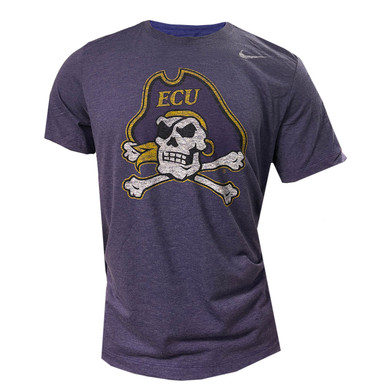 Purple Nike Distressed Jolly Roger Tri-Blend Tee - University Book