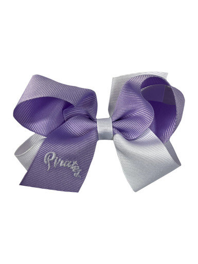 Medium Split Color Pirates Script Bow Clip - University Book Exchange