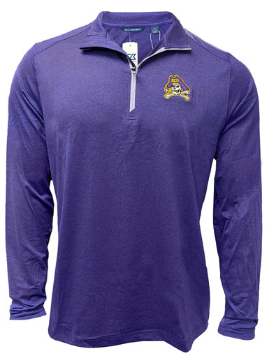 Cutter & Buck Purple Jolly Roger 1/4 Zip Pullover - University