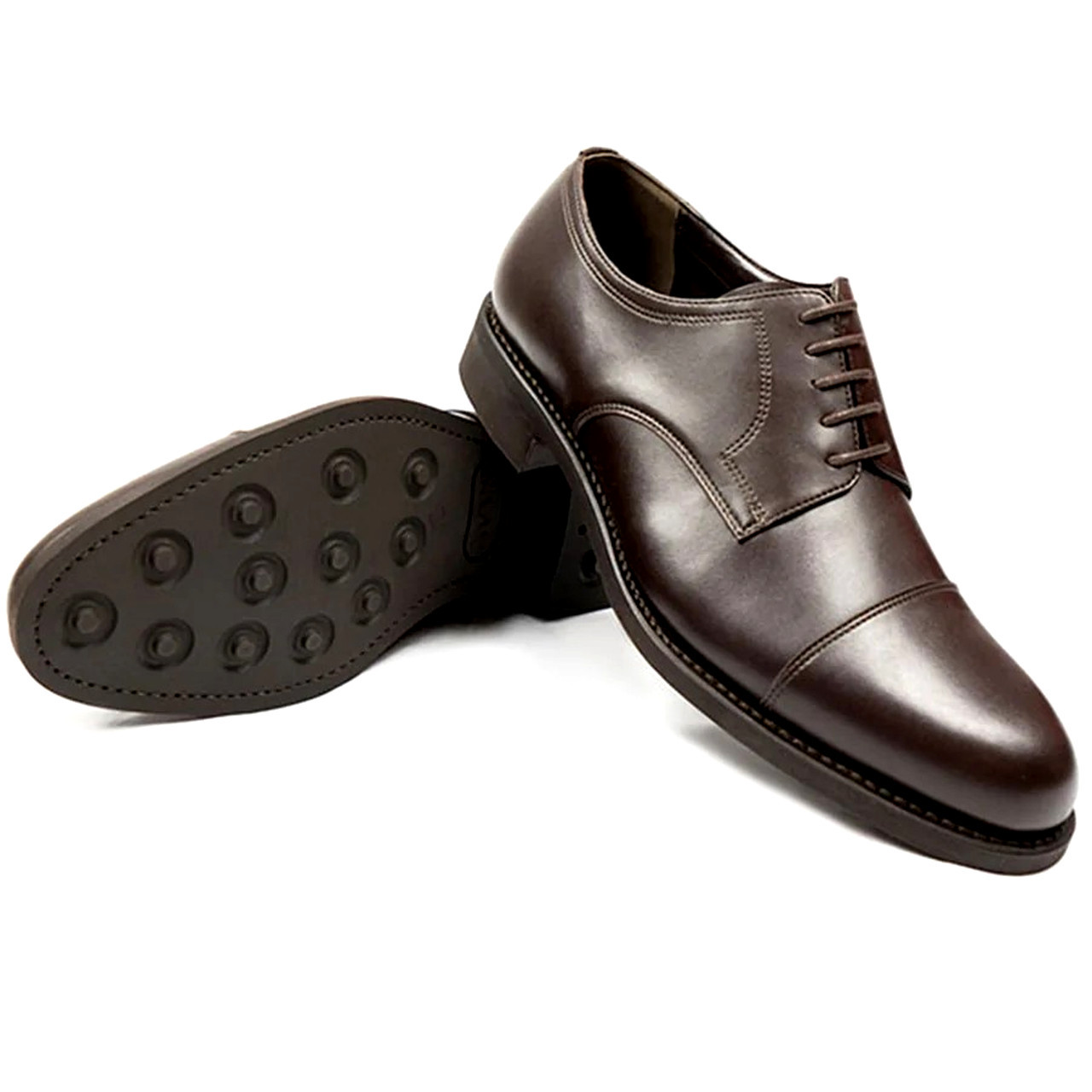 Wills Vegan Goodyear Welt Derby Shoe (mens) Dark Brown The