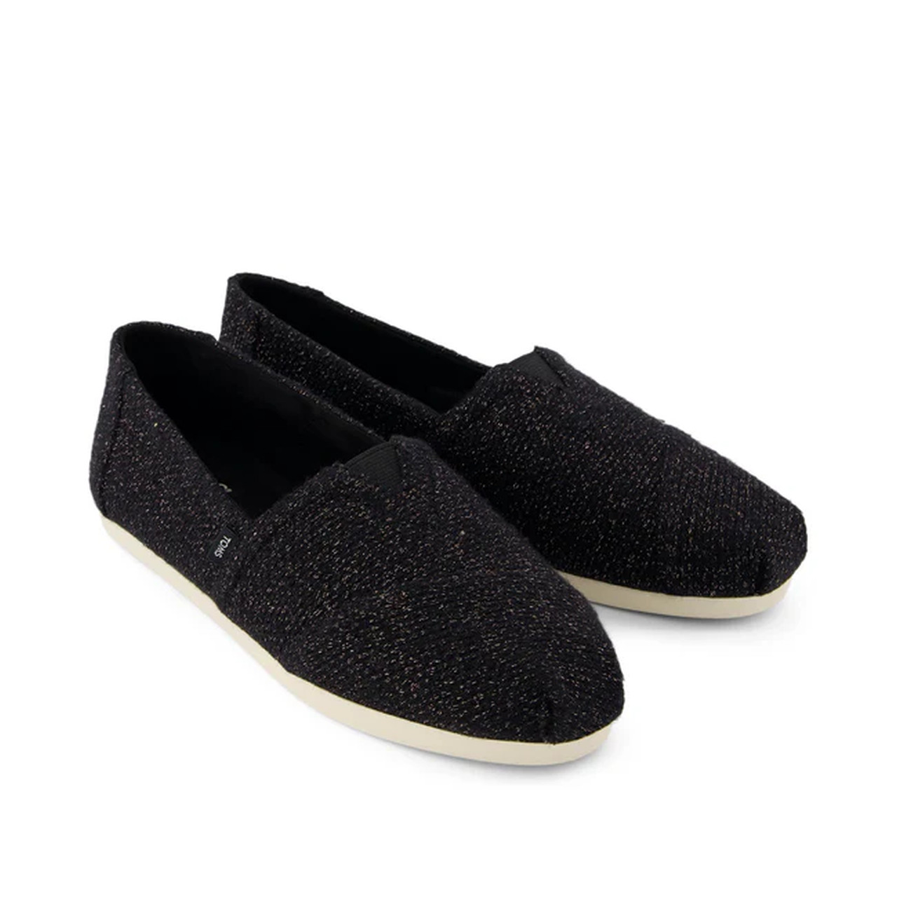 Toms Alpargata Cloudbound Espadrille Sparkle Knit (Womens) Black
