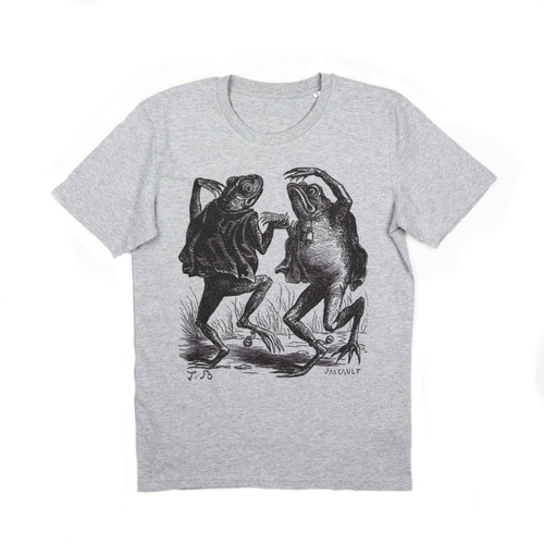 Old Fangled organic Dancing Toads tshirt - Heather Grey